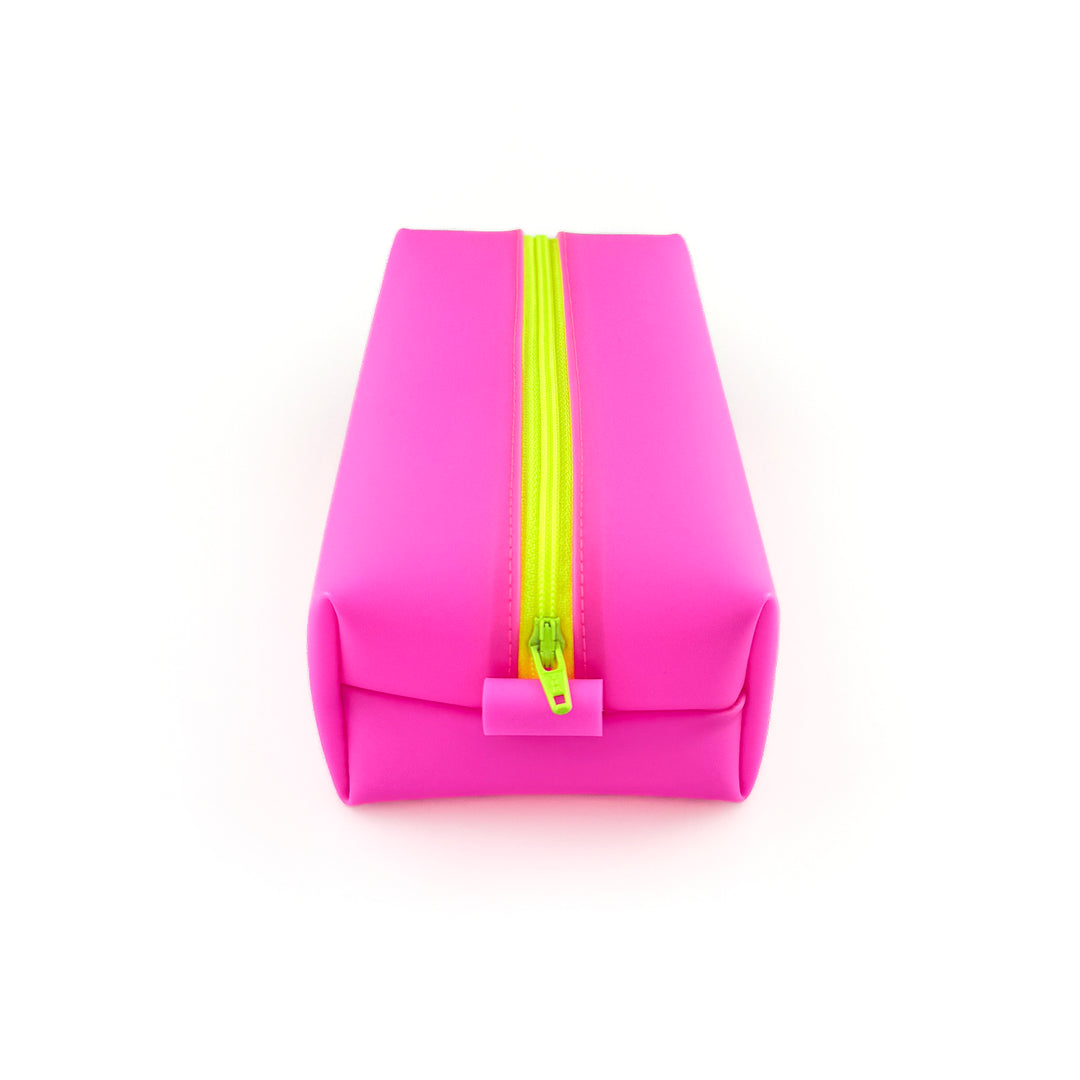 Luxe Frosted Jelly Boxy Pouch | dragon fruit