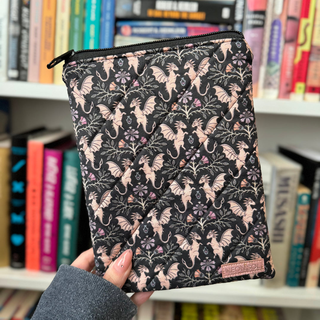 Kindle Sleeve | floral dragons
