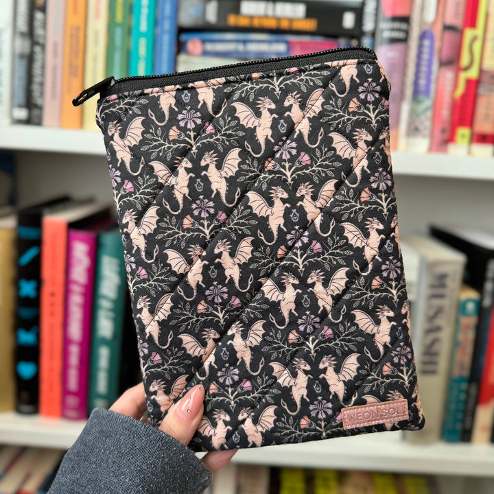 Kindle Sleeve | floral dragons