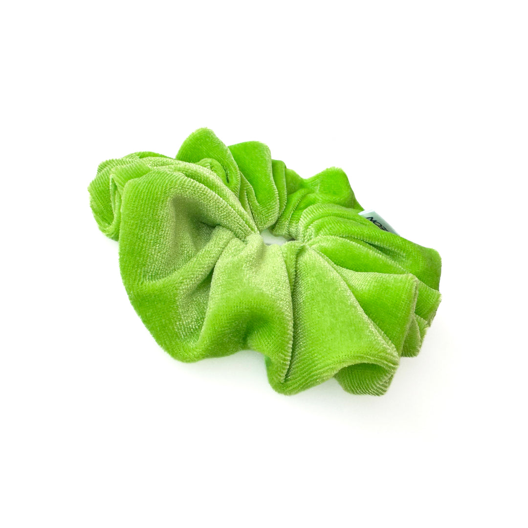 Luxe Velvet Scrunchie | lime