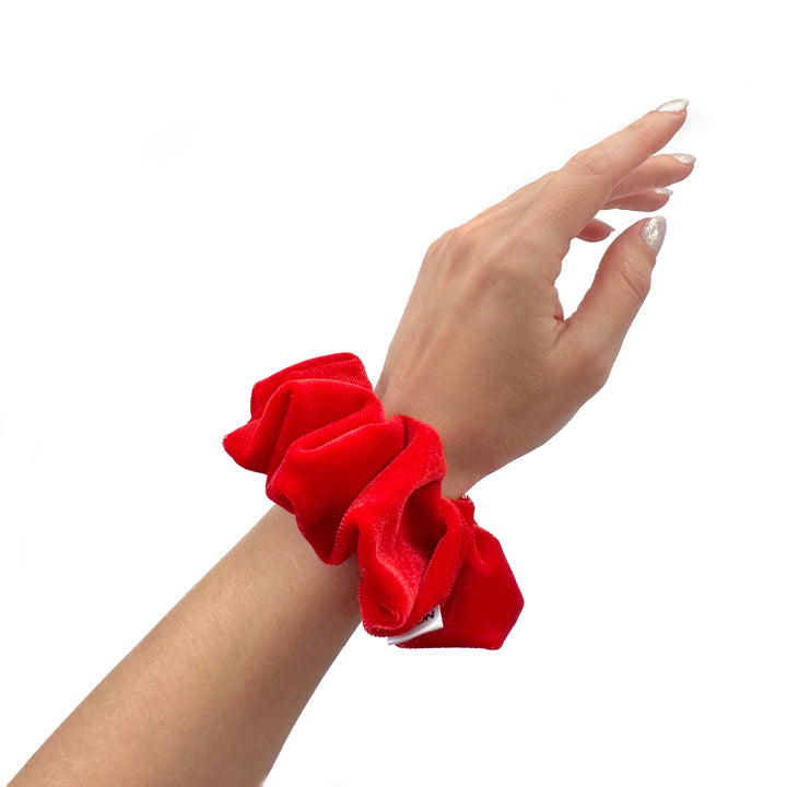Luxe Velvet Scrunchie | strawberry