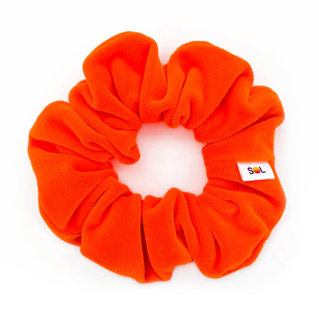 Luxe Velvet Scrunchie Set | neon rainbow set of 6