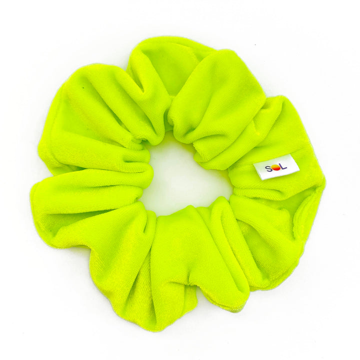Luxe Velvet Scrunchie Set | neon rainbow set of 6