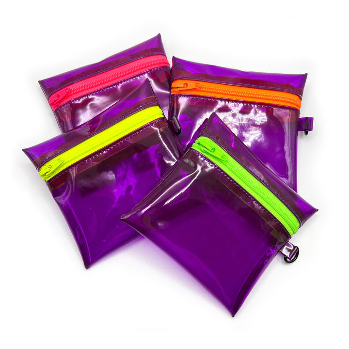 Transparent Coin Pouch | ultraviolet purple