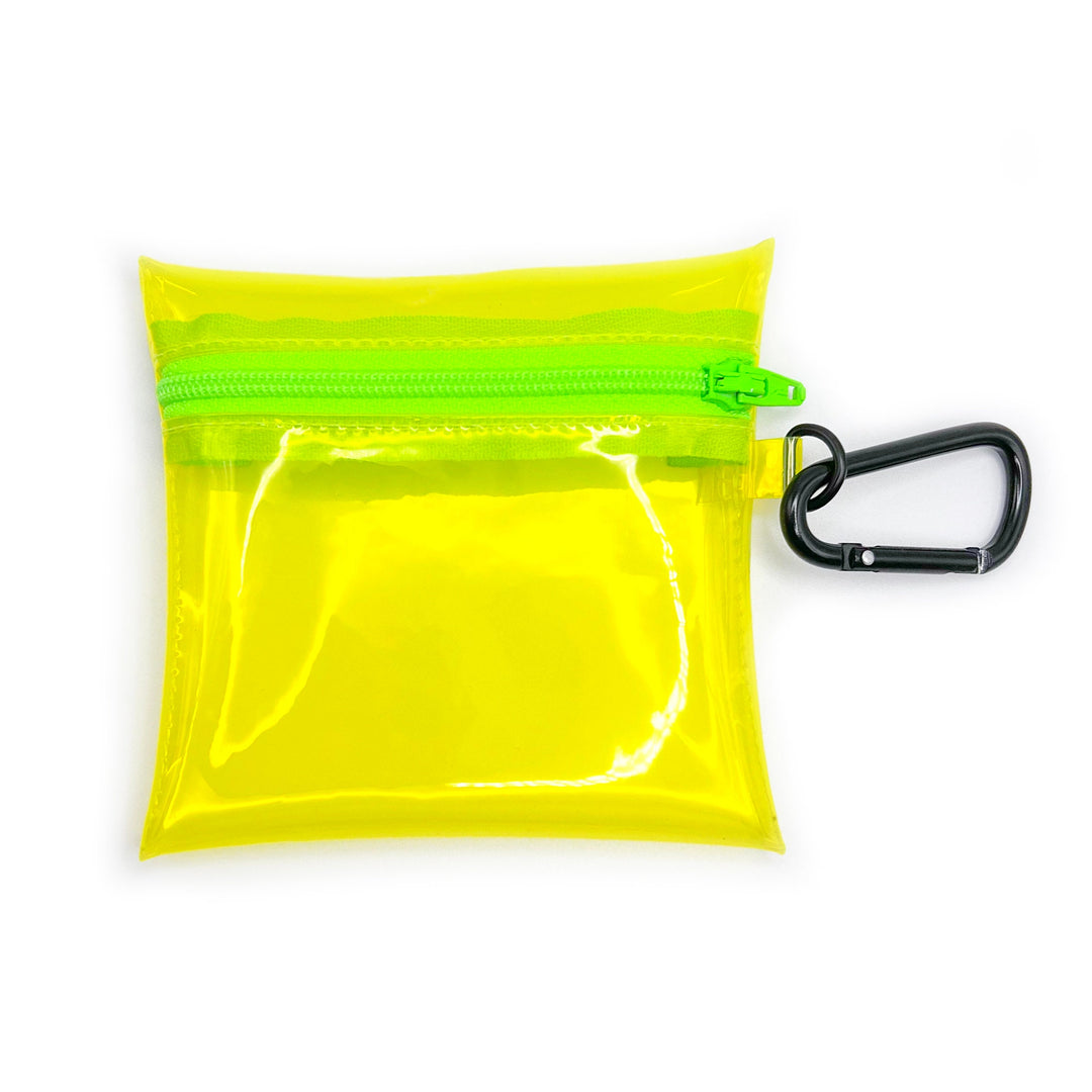 Transparent Coin Pouch | neon yellow